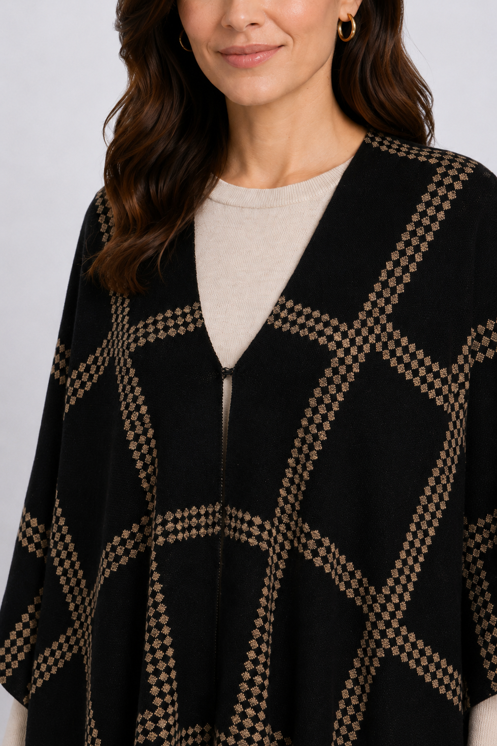 knitwear poncho
