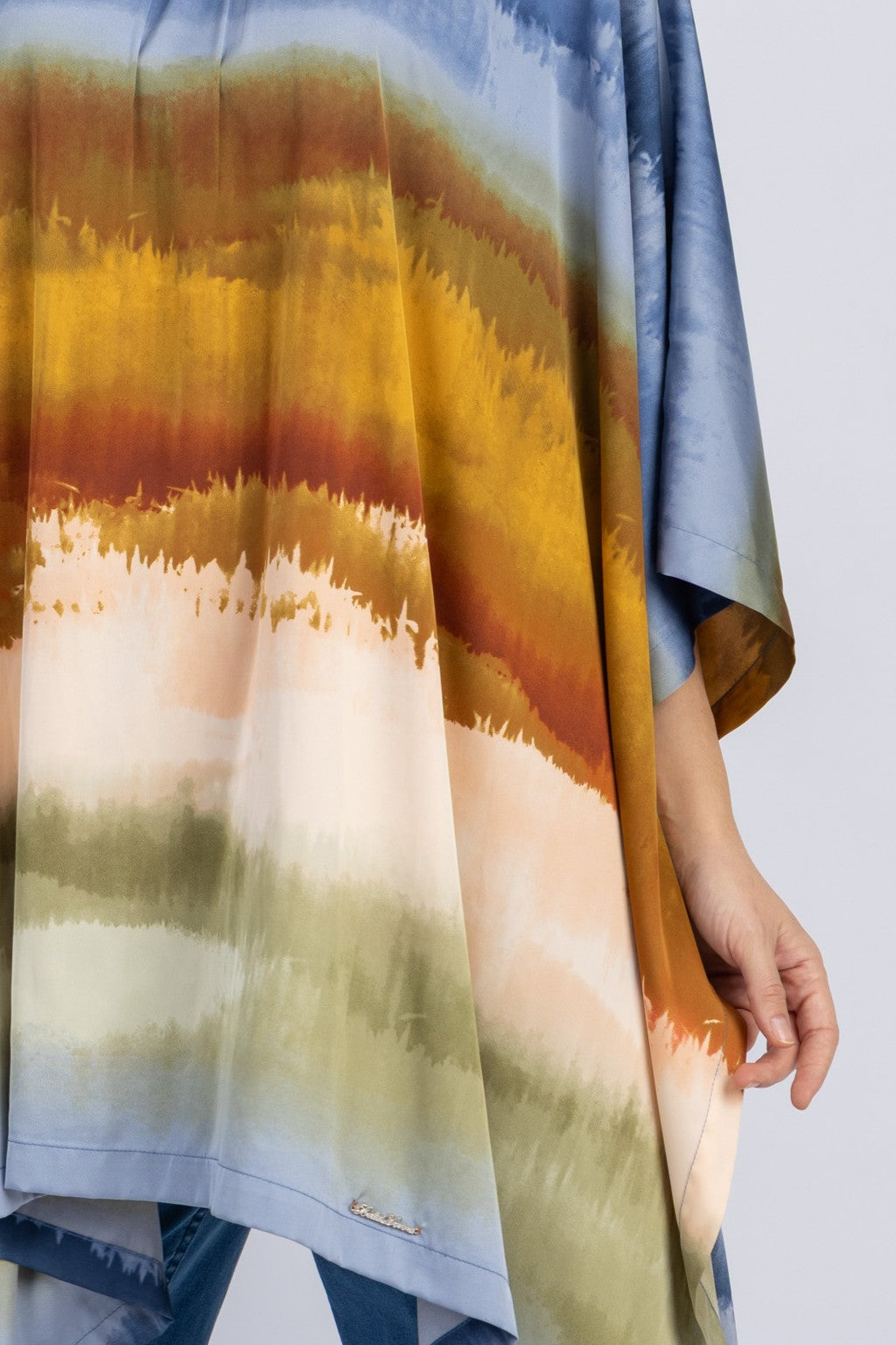 satin poncho