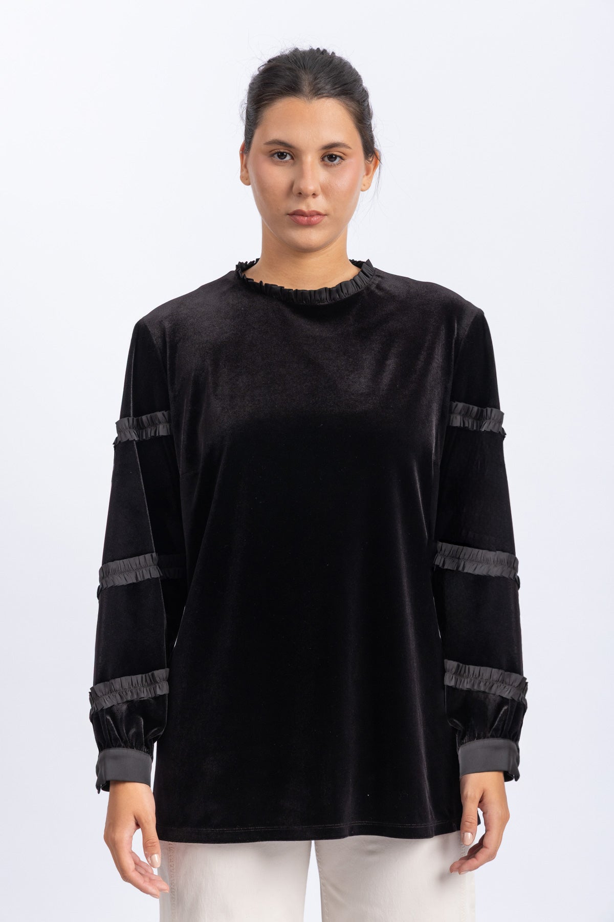 velvet blouse