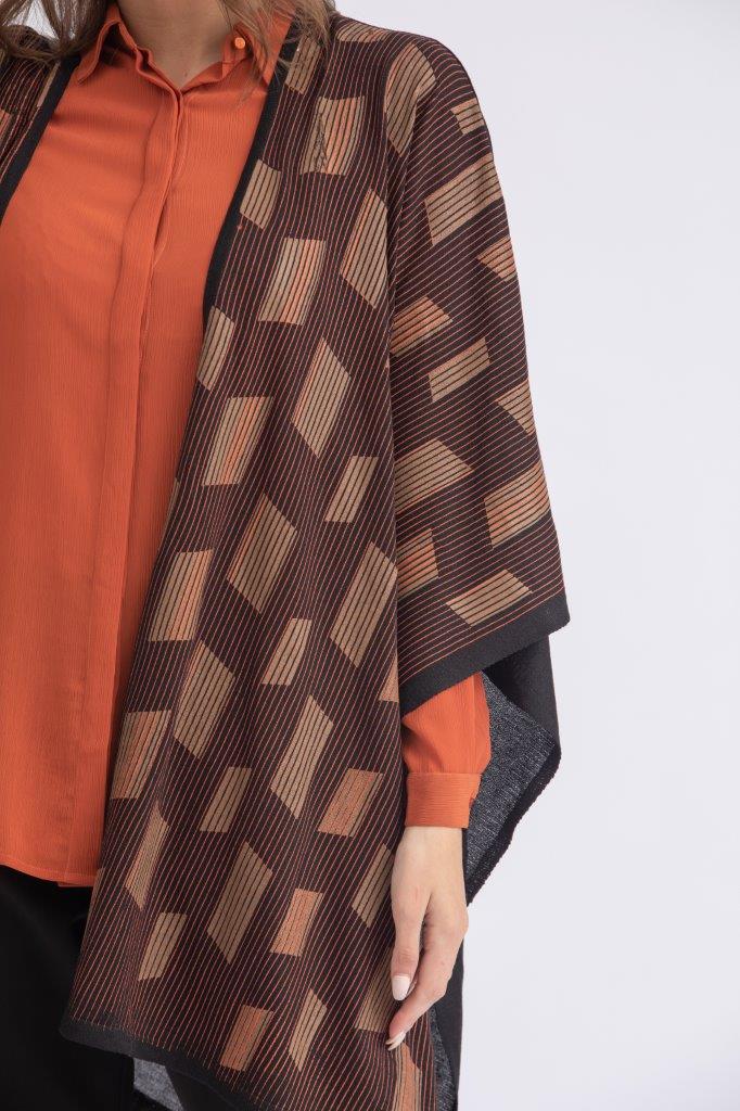 one size knitwear poncho