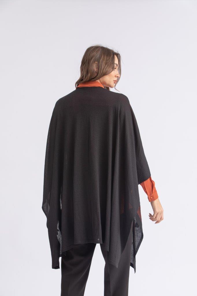 one size knitwear poncho