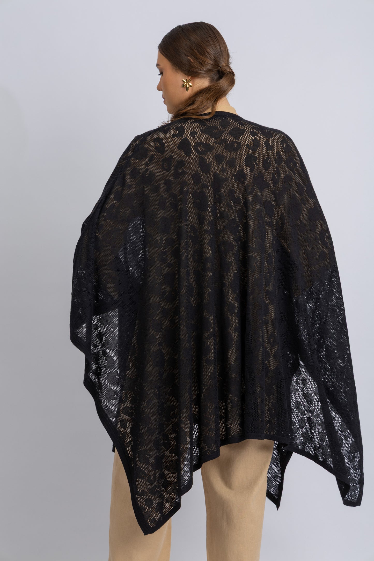 knitwear poncho