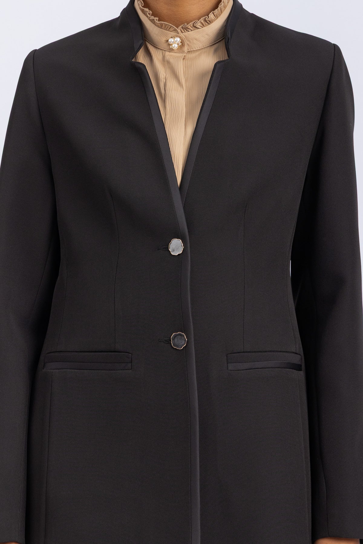 crepe jacket