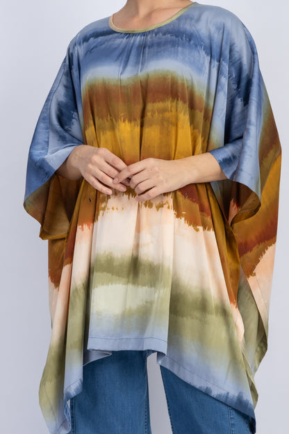 satin poncho