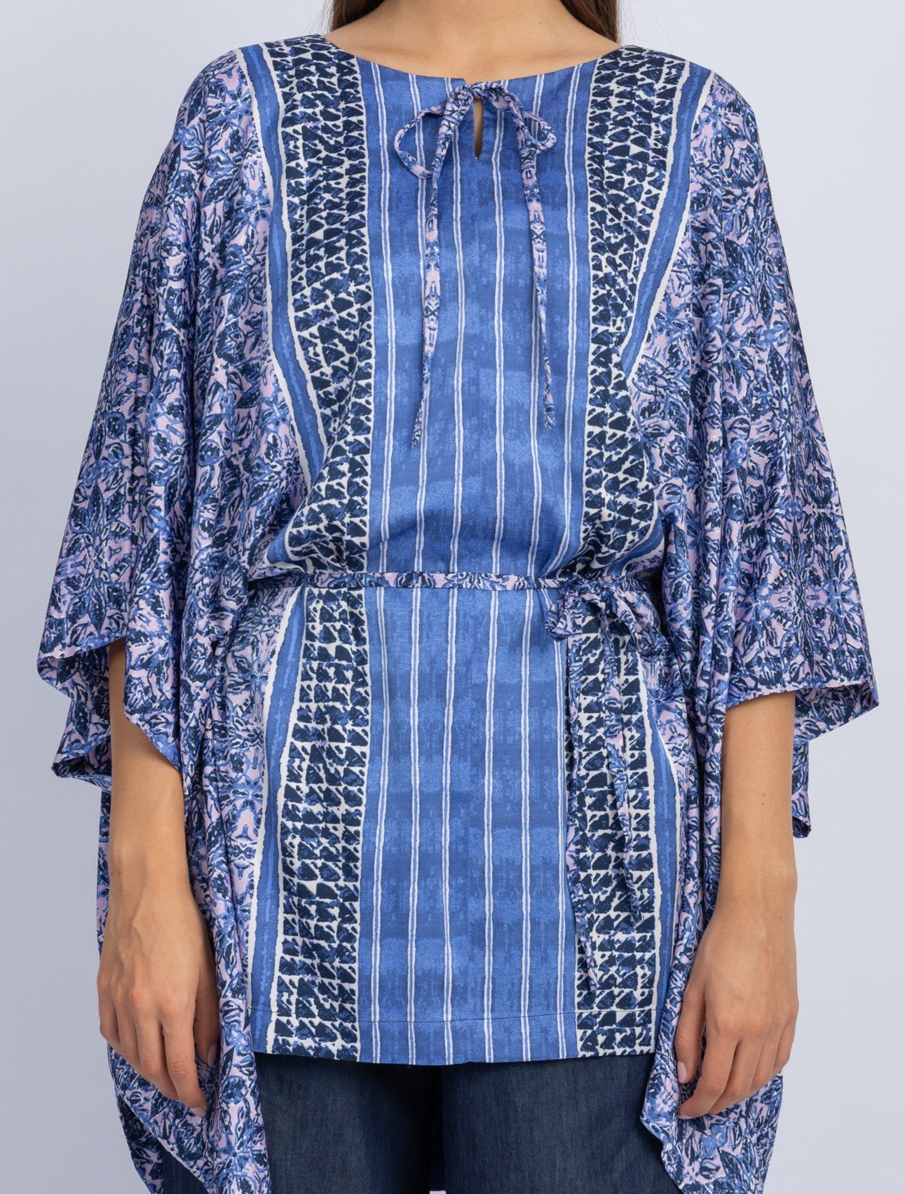 satin poncho