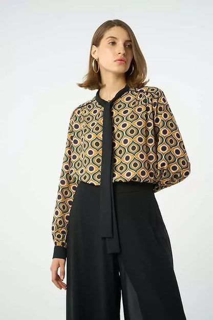 PRINTED CREPE CHIFFON SHIRT