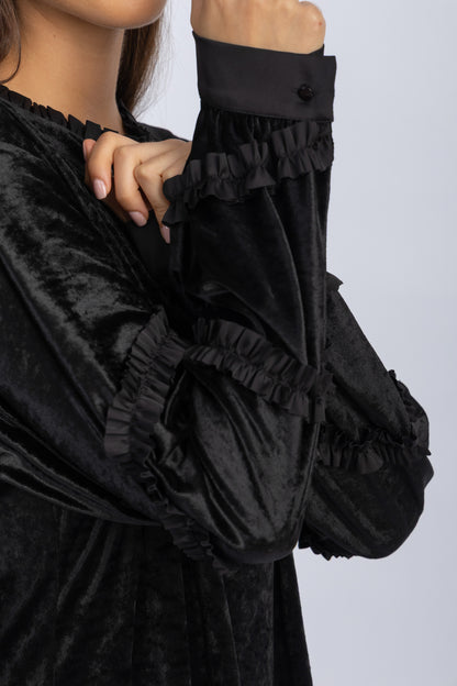 velvet blouse