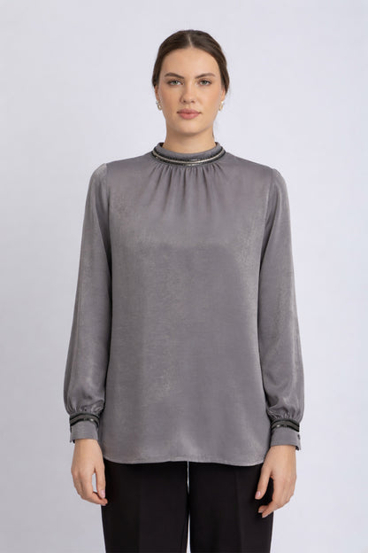 satin blouse