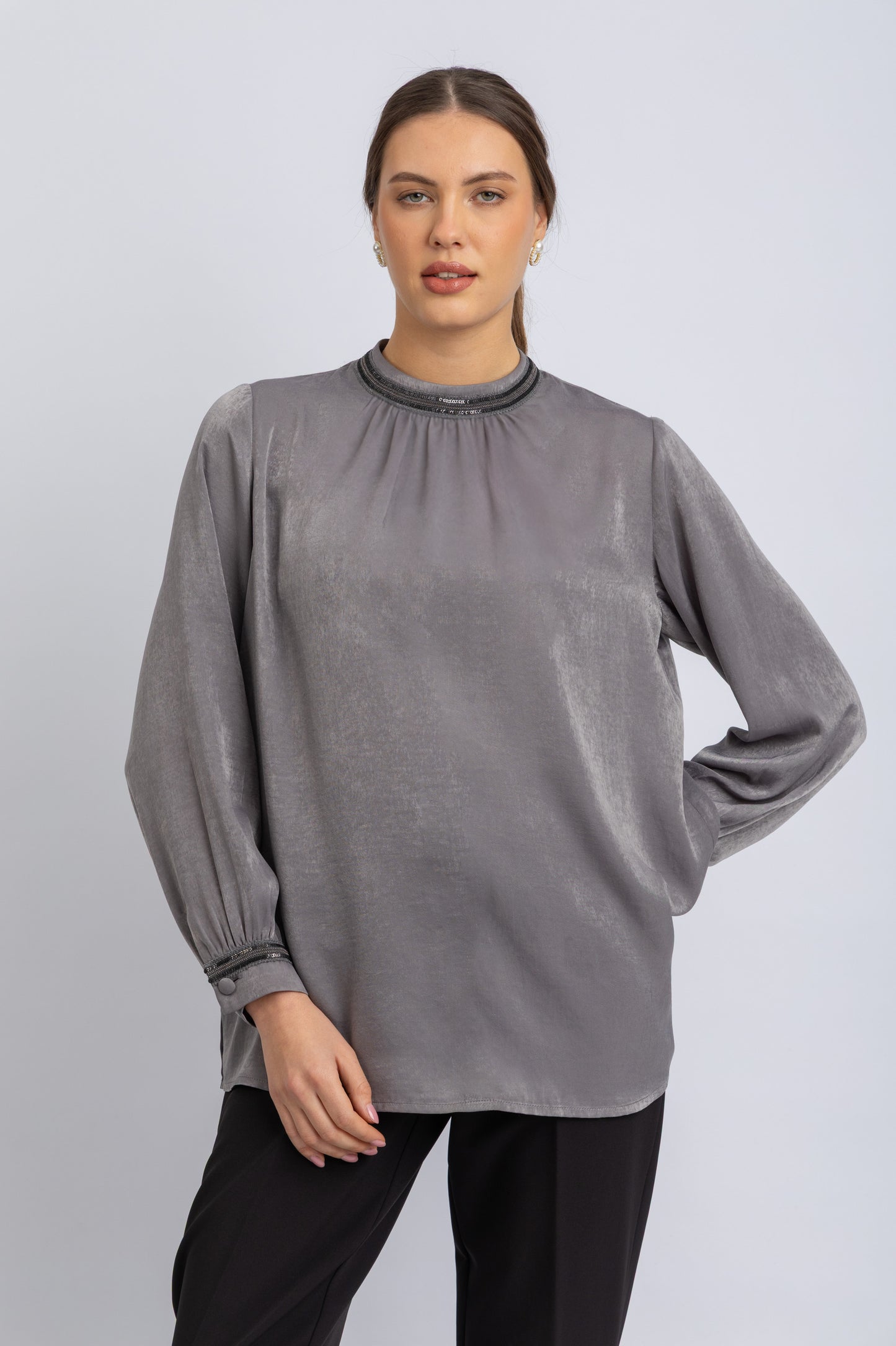 satin blouse