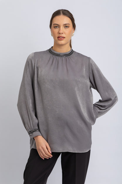satin blouse