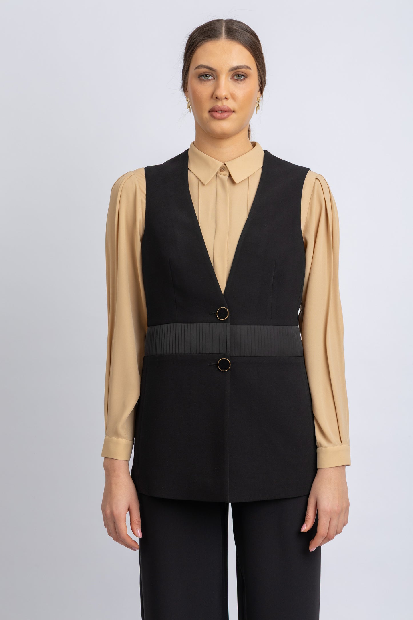 crepe vest