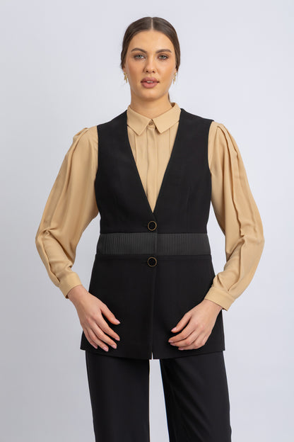 crepe vest