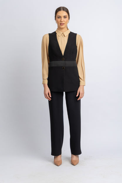 crepe vest
