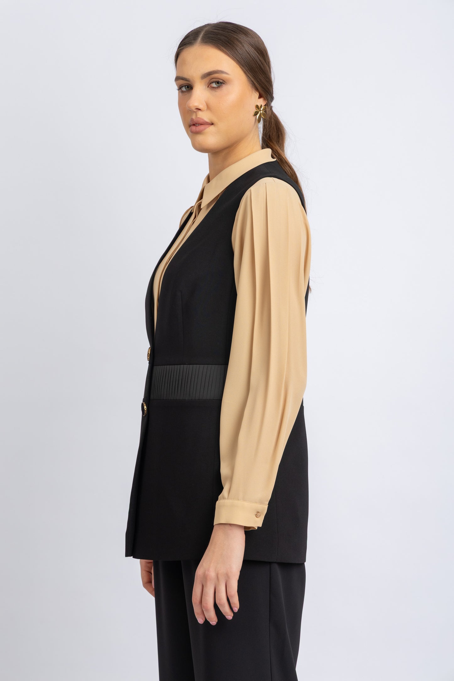 crepe vest