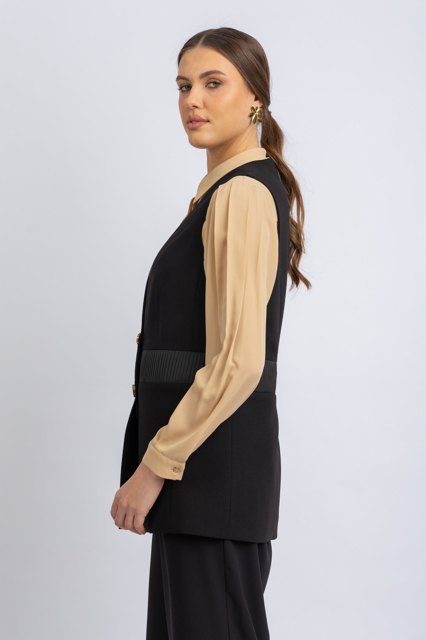 crepe vest