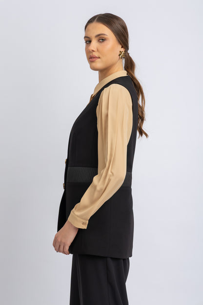 crepe vest