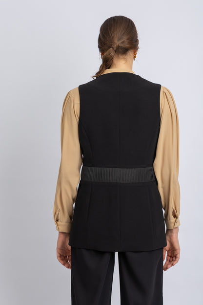 crepe vest