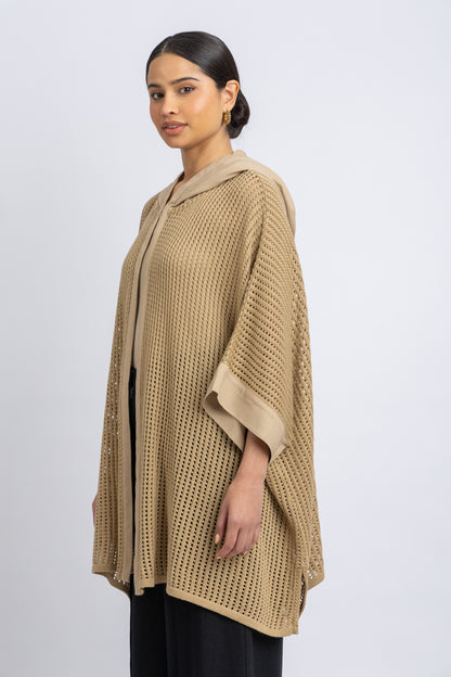 knitwear poncho