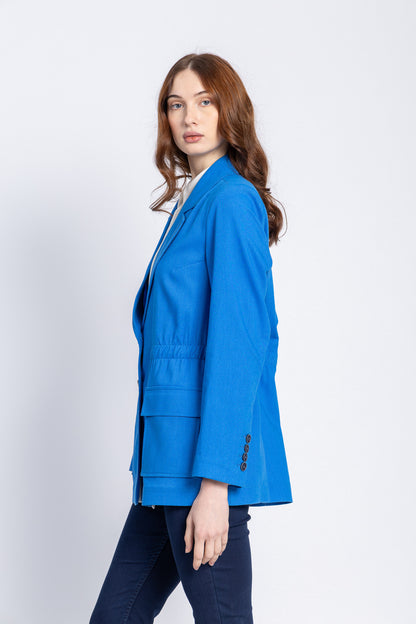 cotton linen blazer