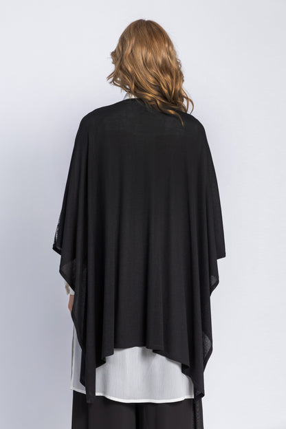 one size knitwear poncho