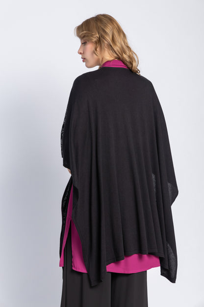 one size knitwear poncho