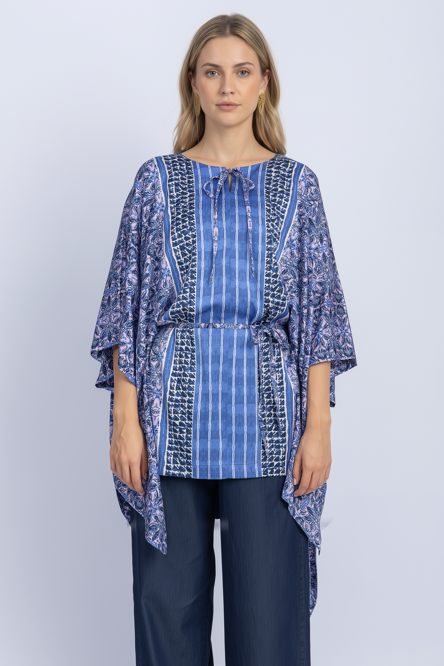 satin poncho