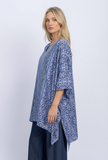 satin poncho