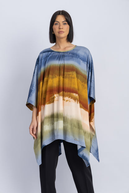 satin poncho