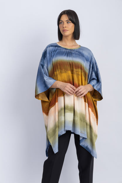 satin poncho