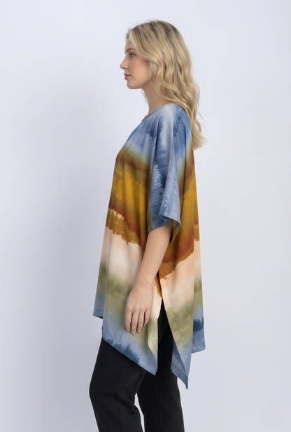 satin poncho