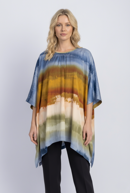 satin poncho
