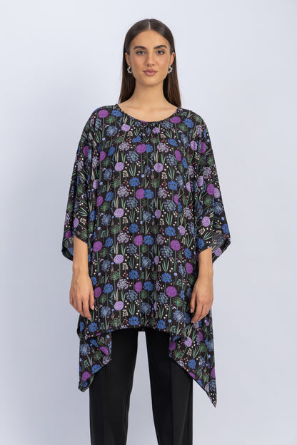 chiffon poncho