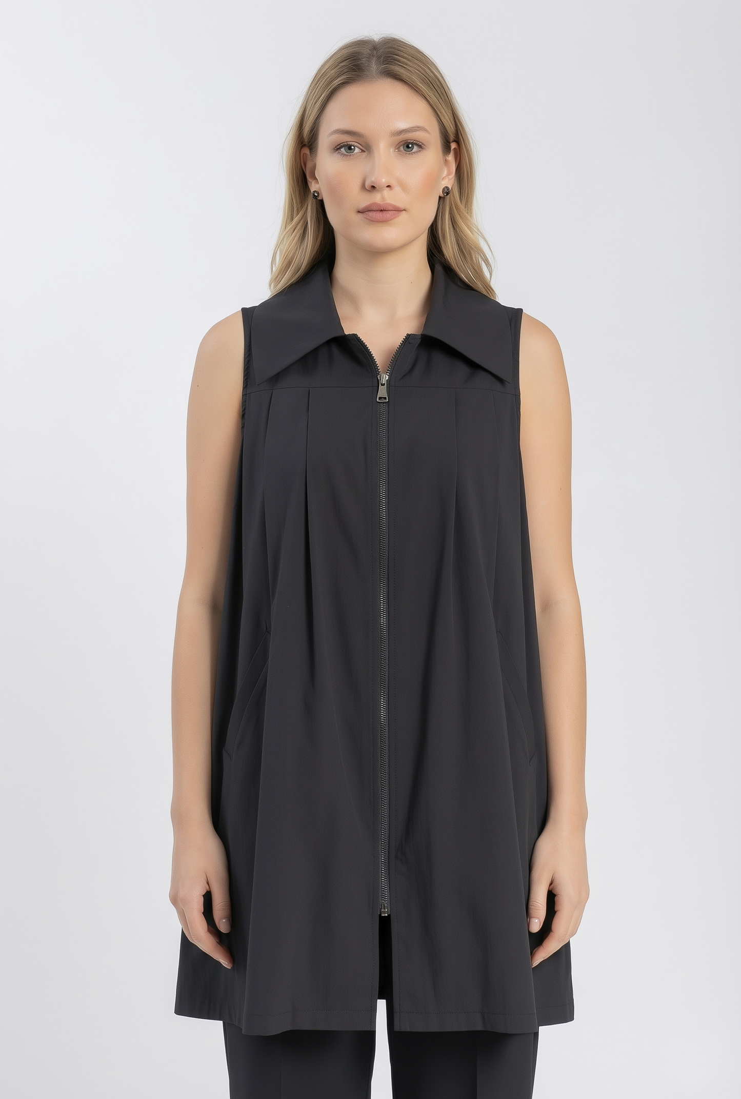 poplin vest