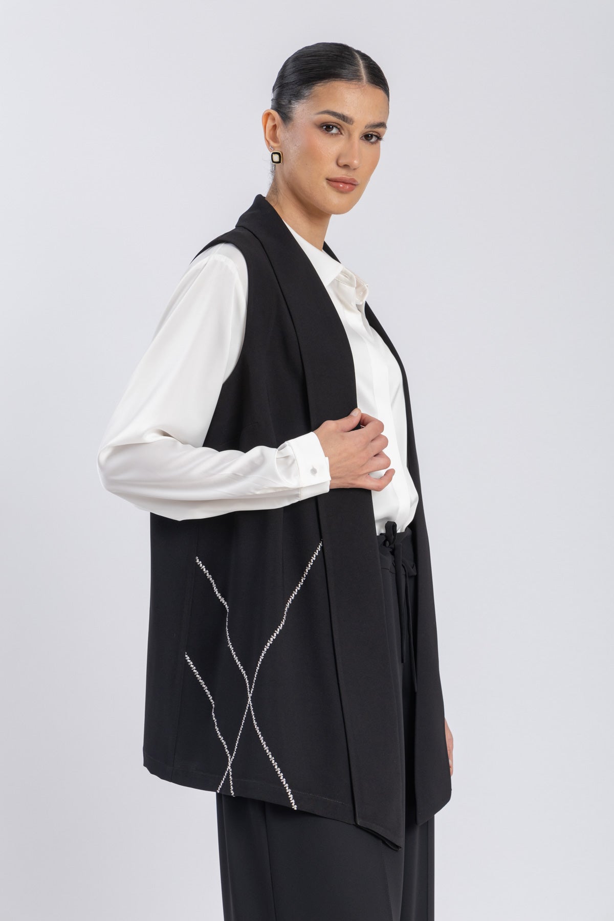crepe vest