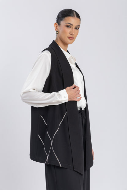 crepe vest