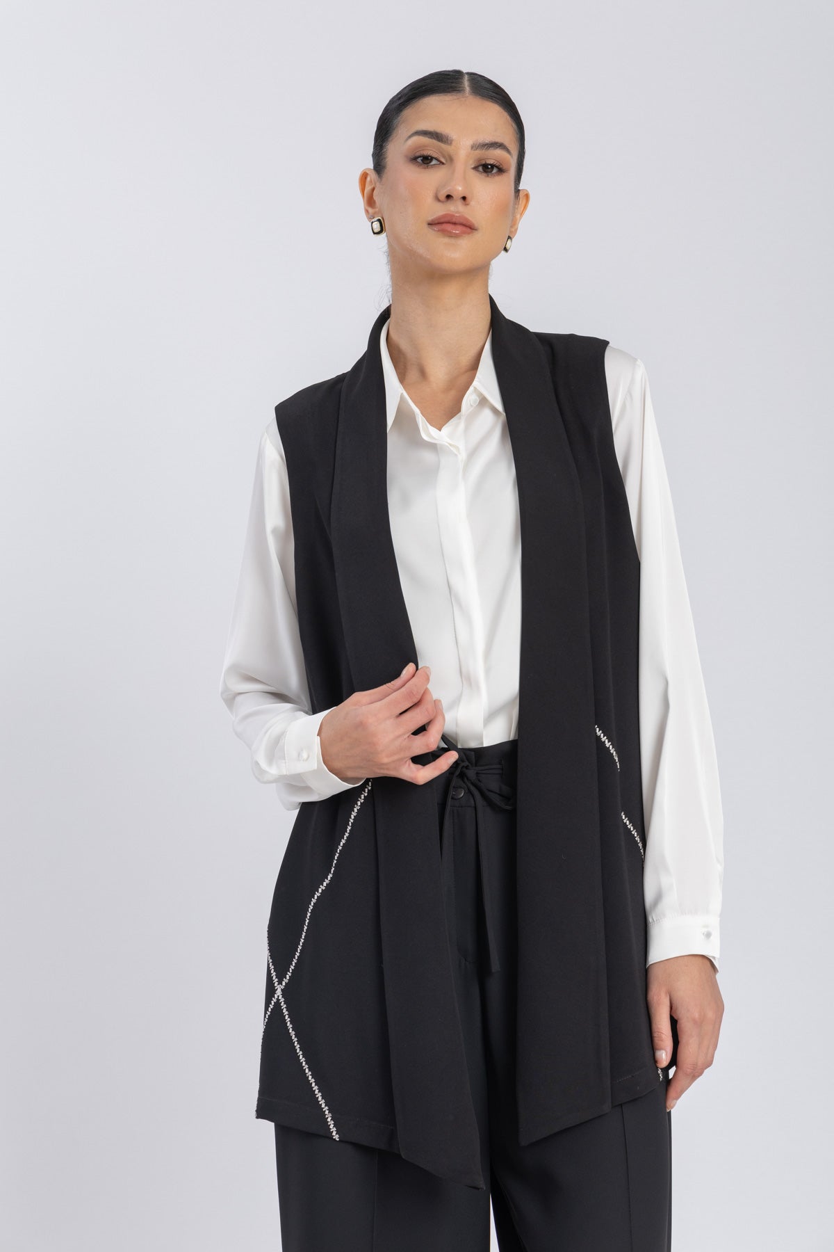 crepe vest