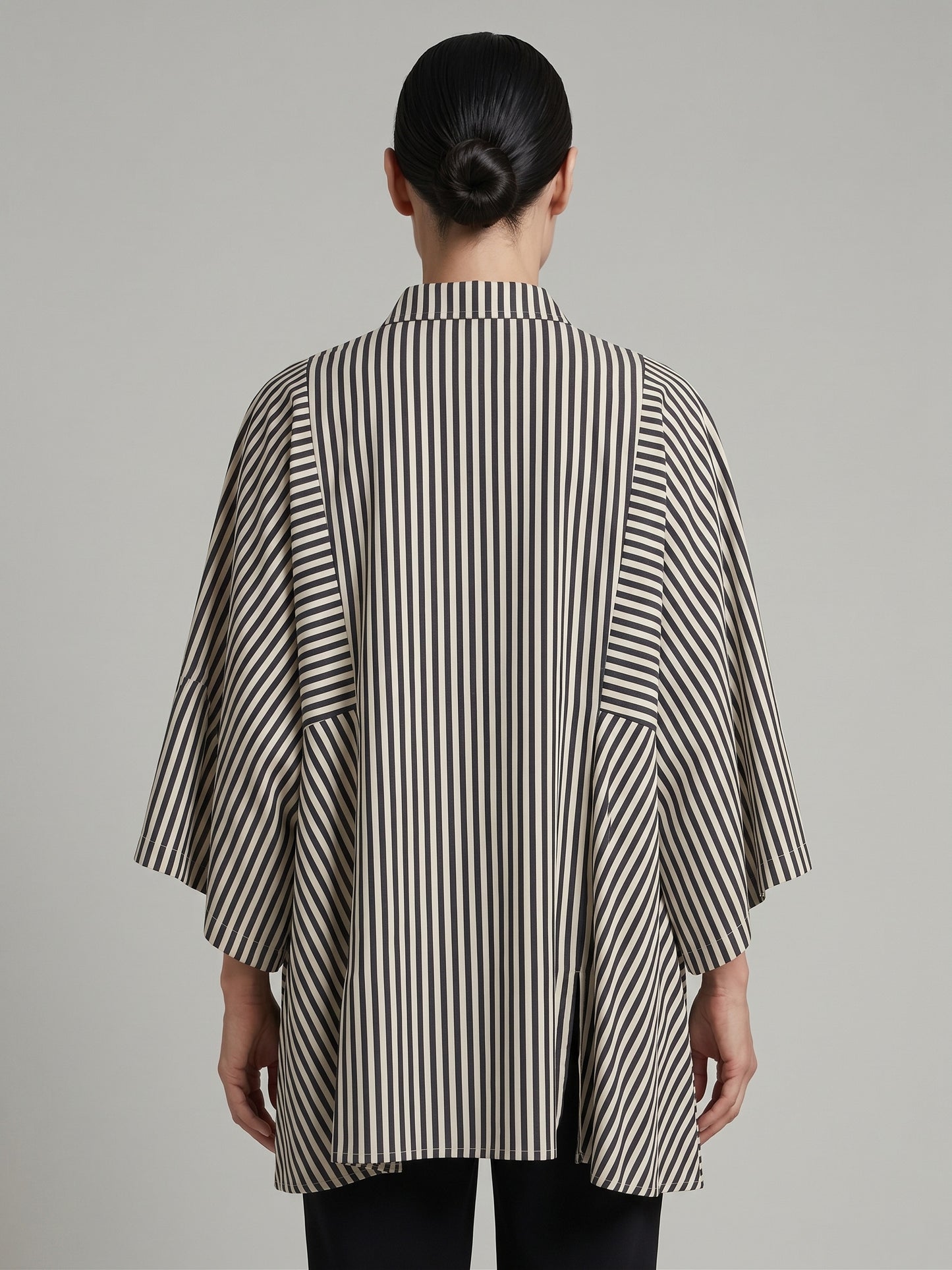 striped poplin shirt