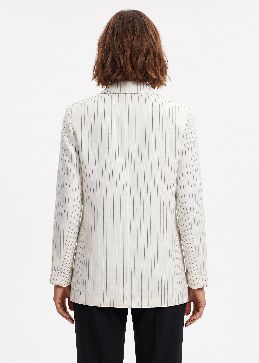 striped linen jacket
