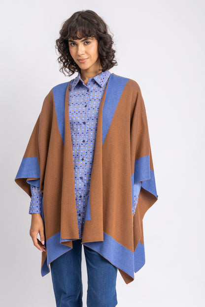 one size knitwear poncho