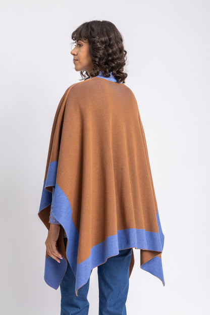 one size knitwear poncho