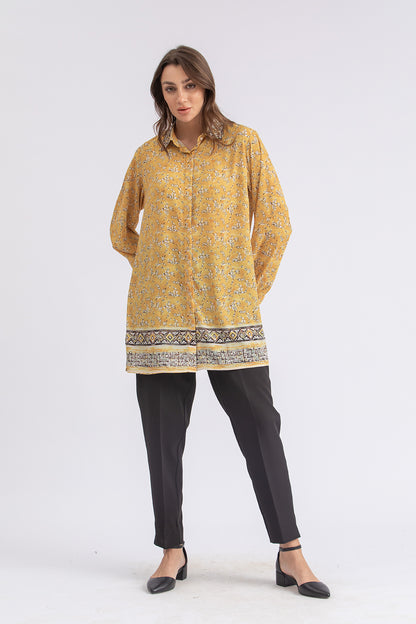 CRINCKLED CHIFFON SHIRT