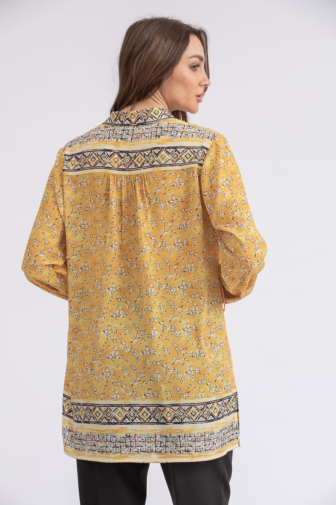 CRINCKLED CHIFFON SHIRT