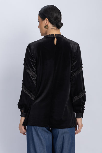 velvet blouse