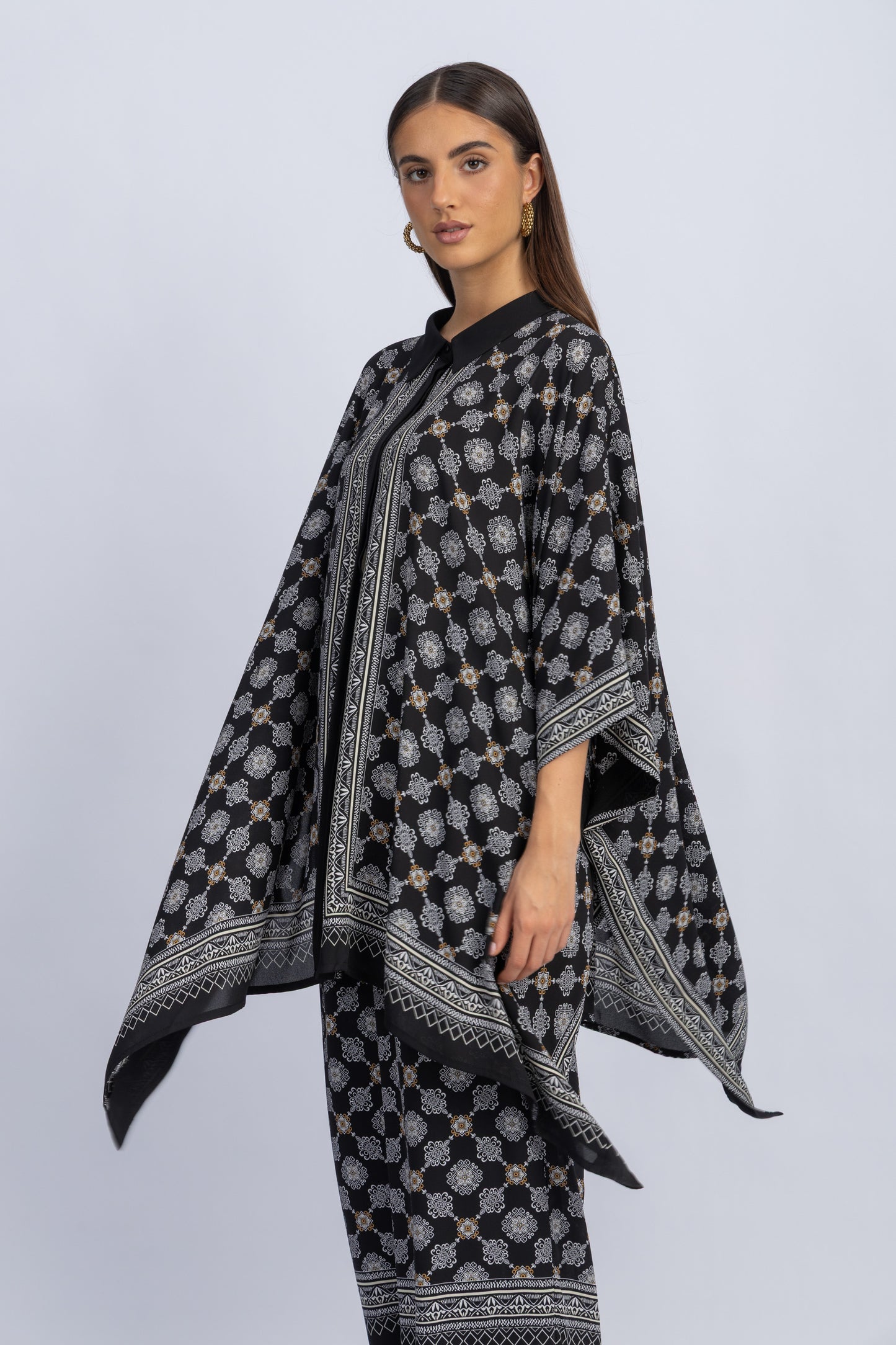 chiffon poncho