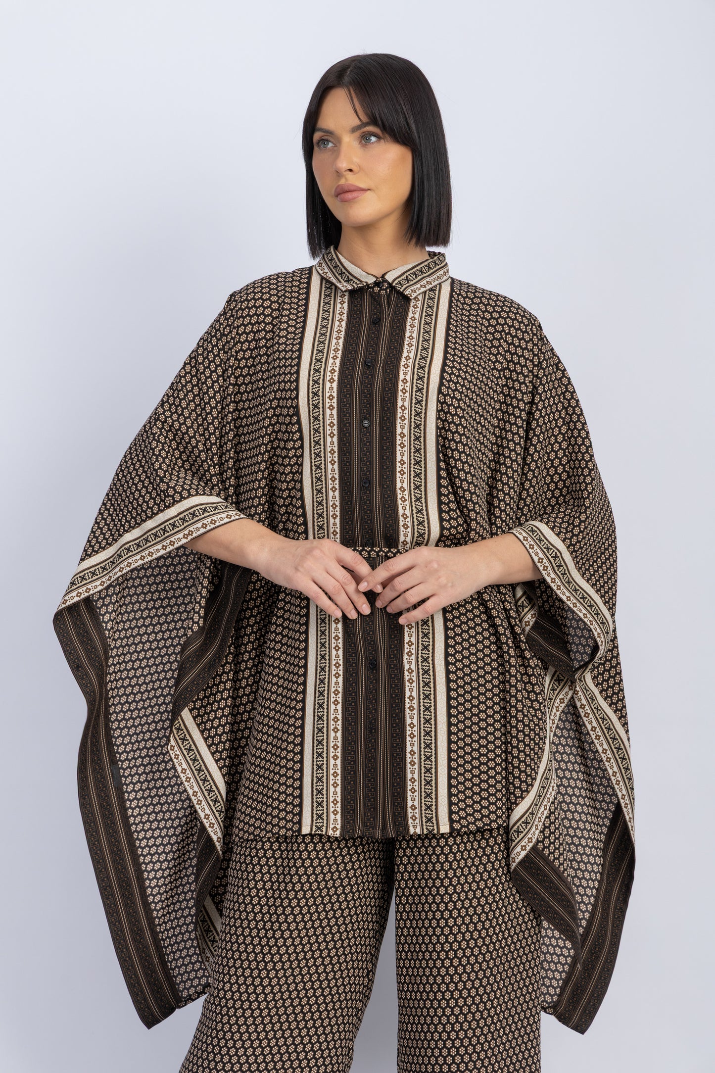 chiffon poncho