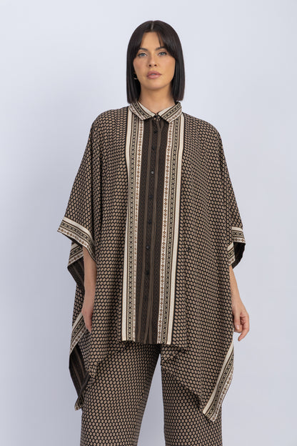 chiffon poncho