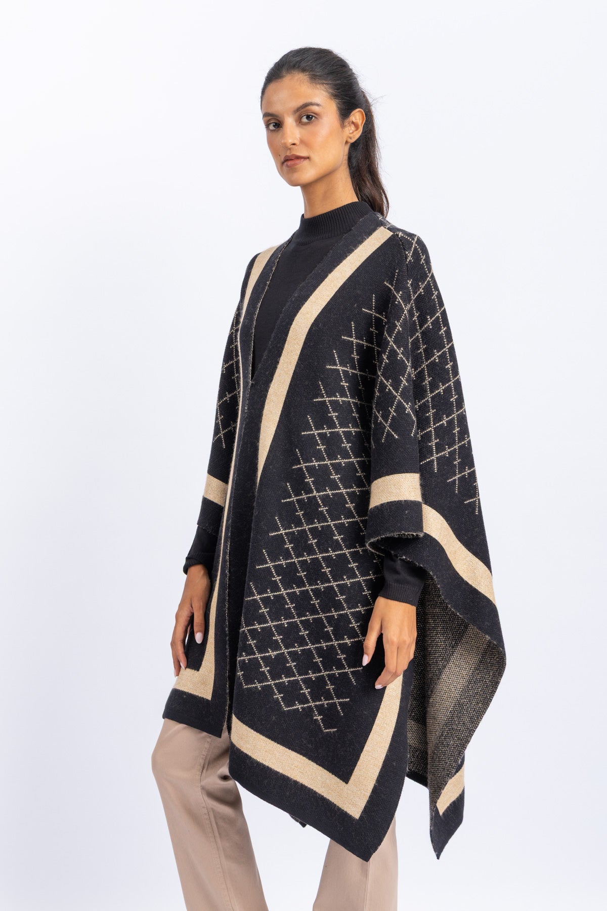 knitwear poncho
