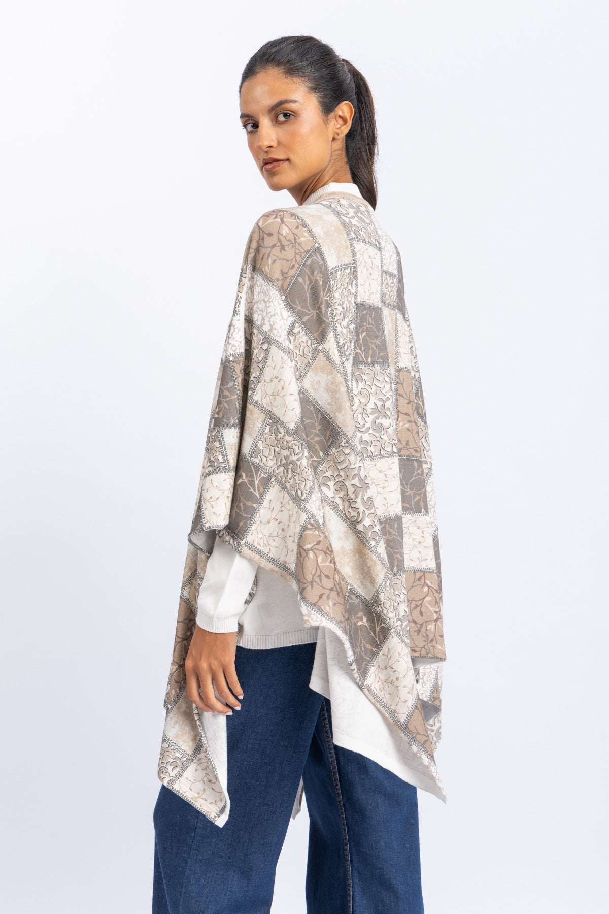 knitwear poncho