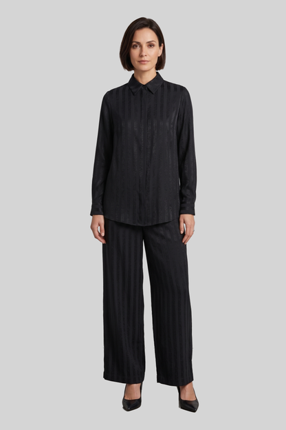 striped satin pants