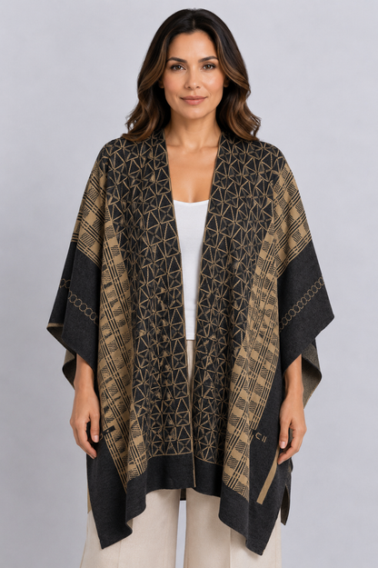 knitwear poncho